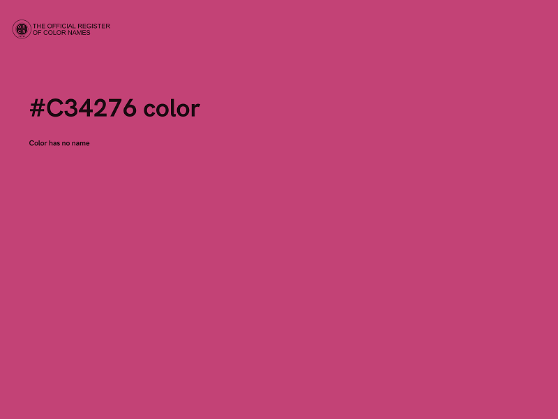 #C34276 color image