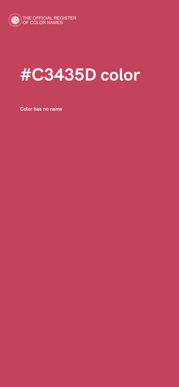 #C3435D color image