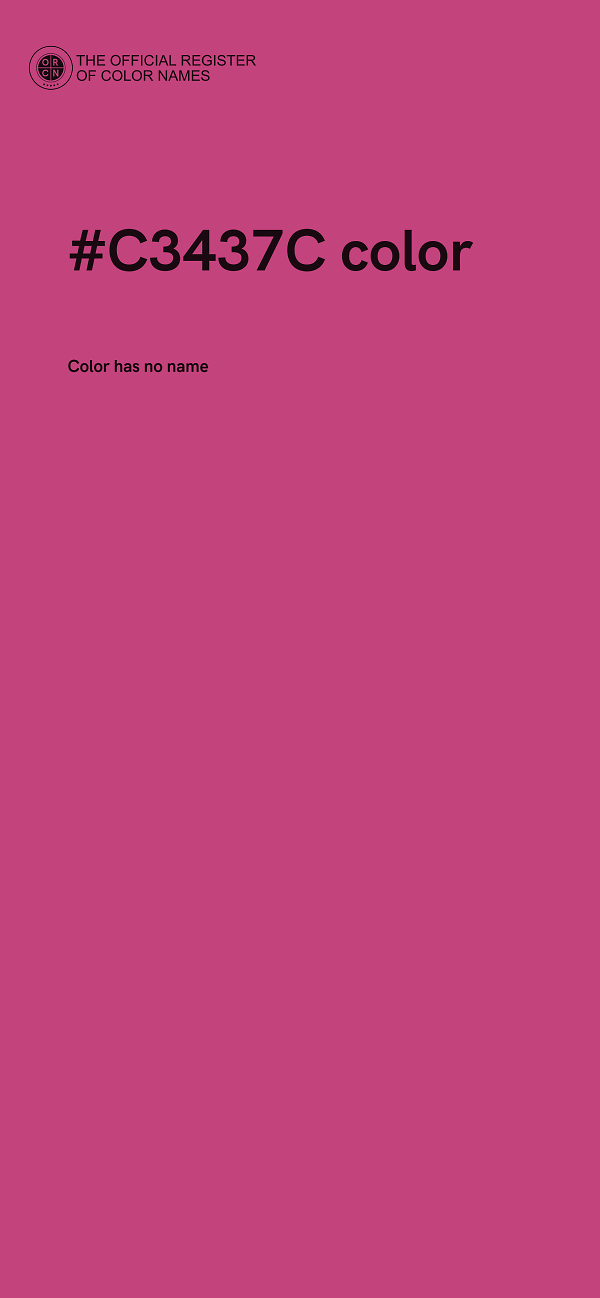 #C3437C color image