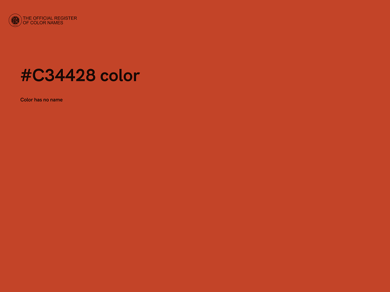 #C34428 color image