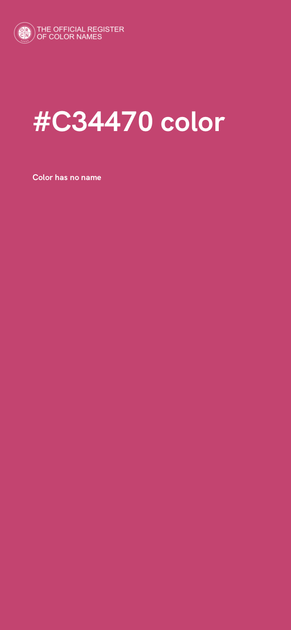 #C34470 color image