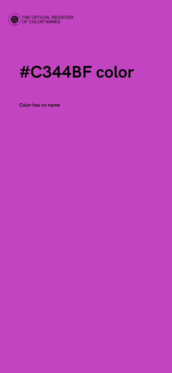 #C344BF color image