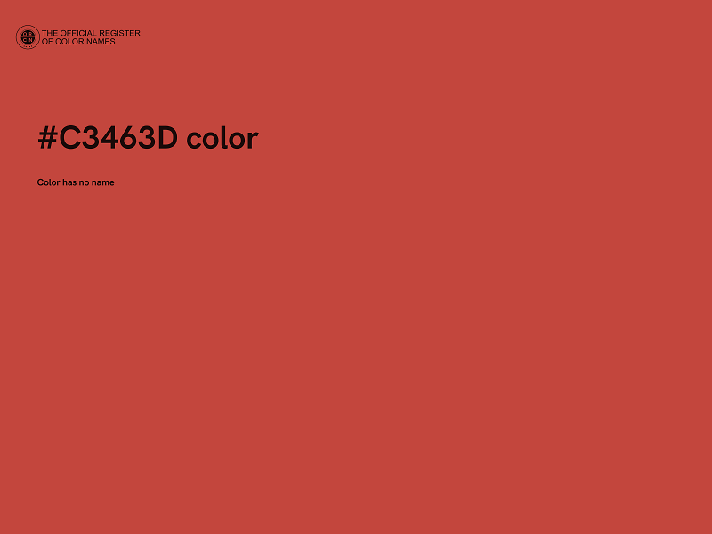 #C3463D color image