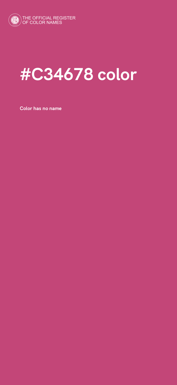 #C34678 color image