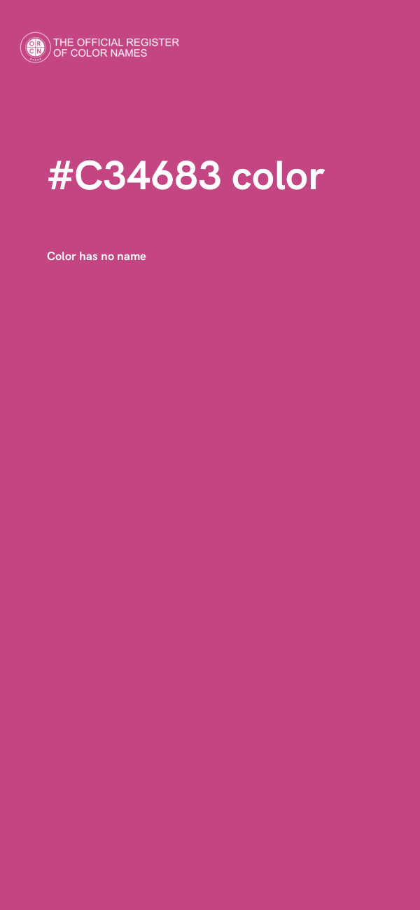 #C34683 color image