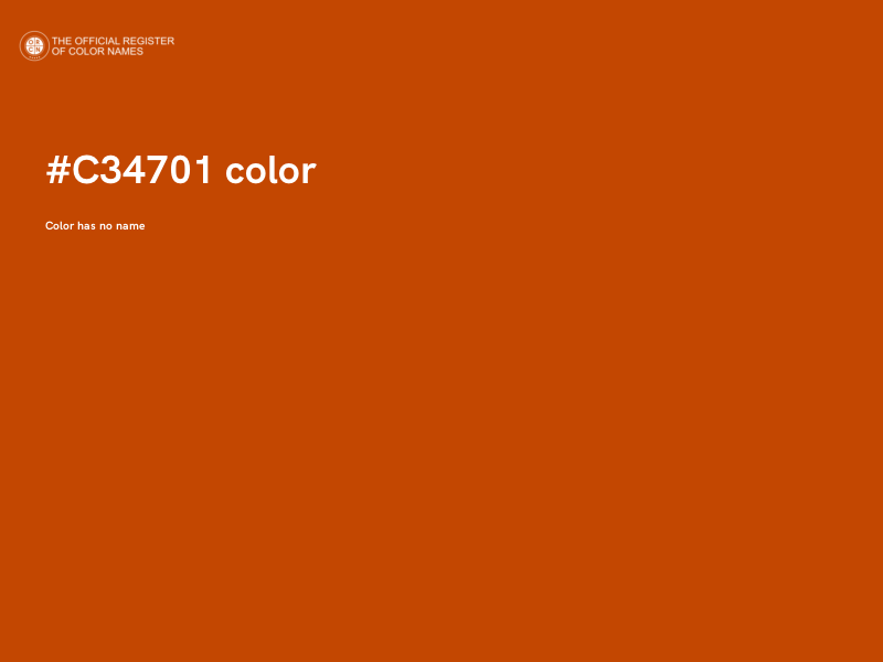 #C34701 color image