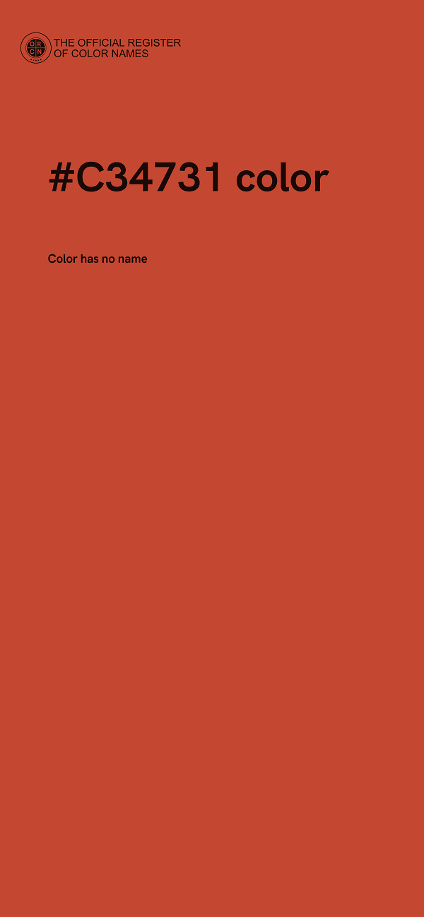 #C34731 color image