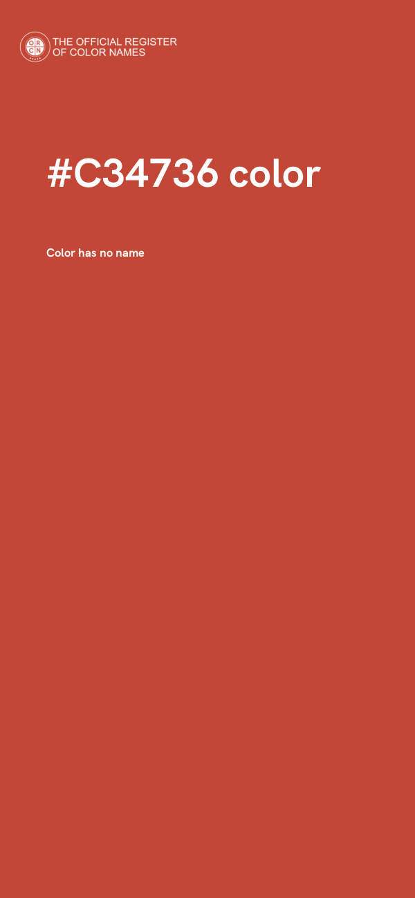 #C34736 color image