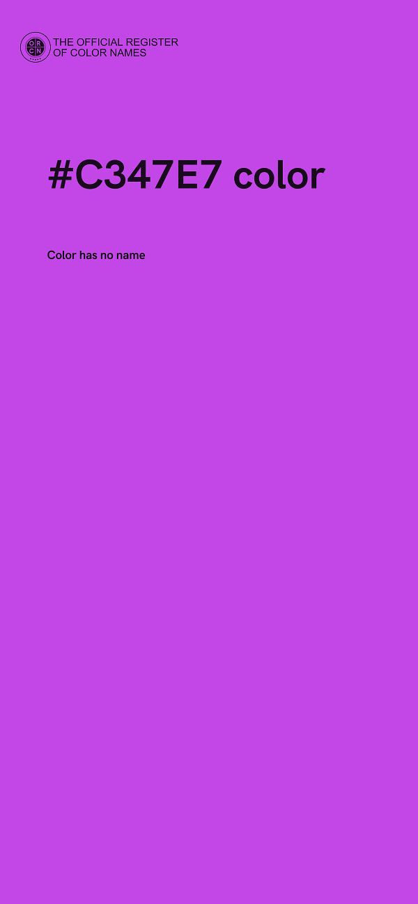 #C347E7 color image