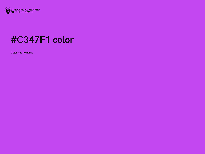 #C347F1 color image