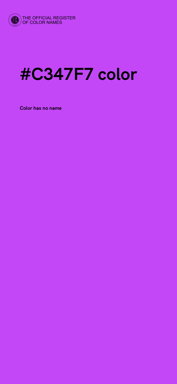 #C347F7 color image