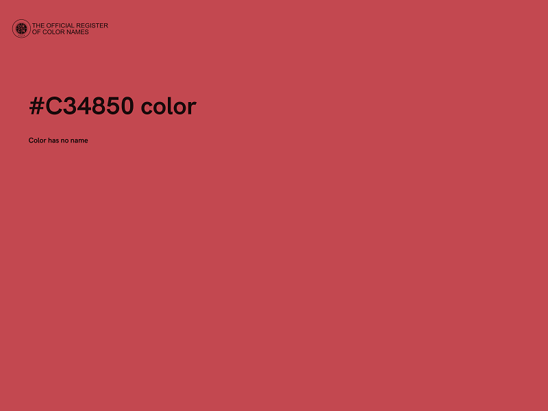 #C34850 color image