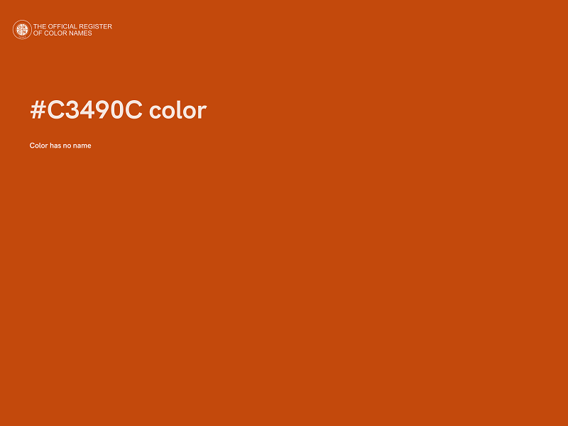 #C3490C color image