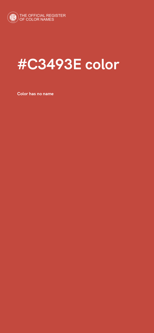 #C3493E color image