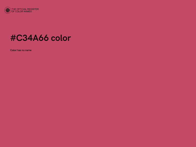 #C34A66 color image