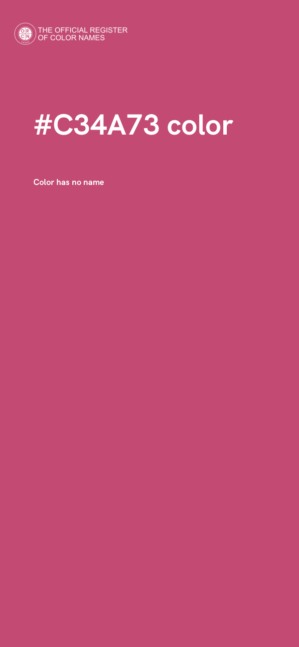 #C34A73 color image