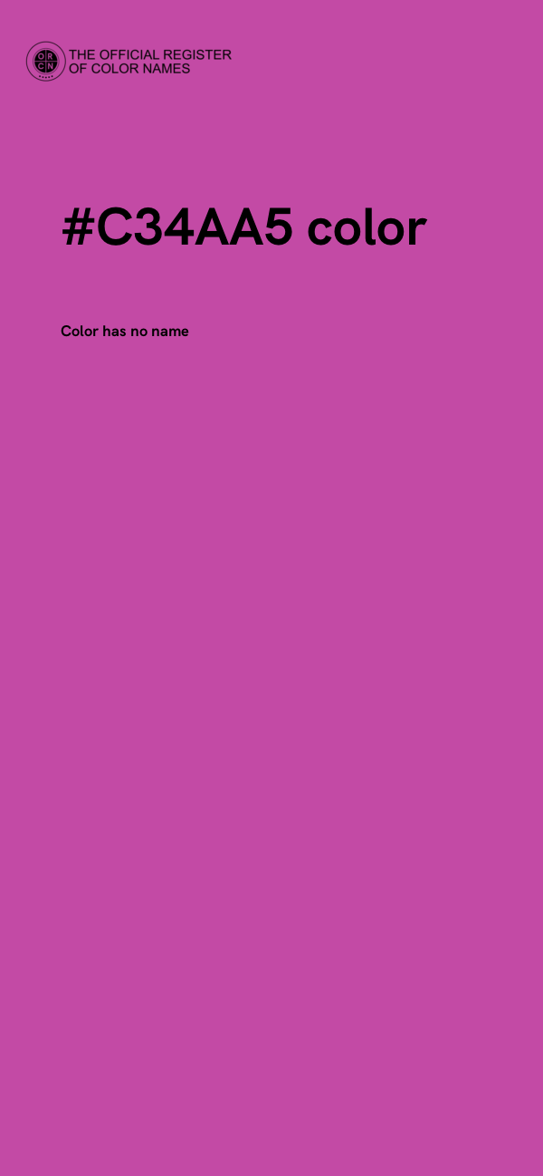 #C34AA5 color image