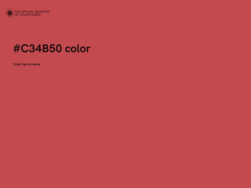 #C34B50 color image