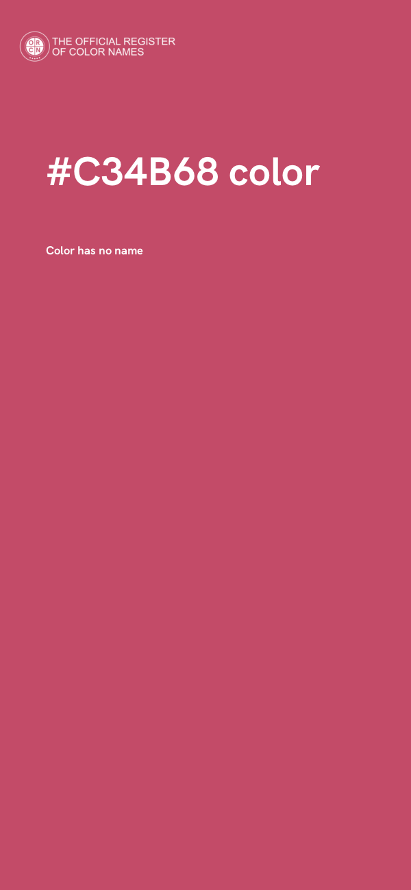#C34B68 color image