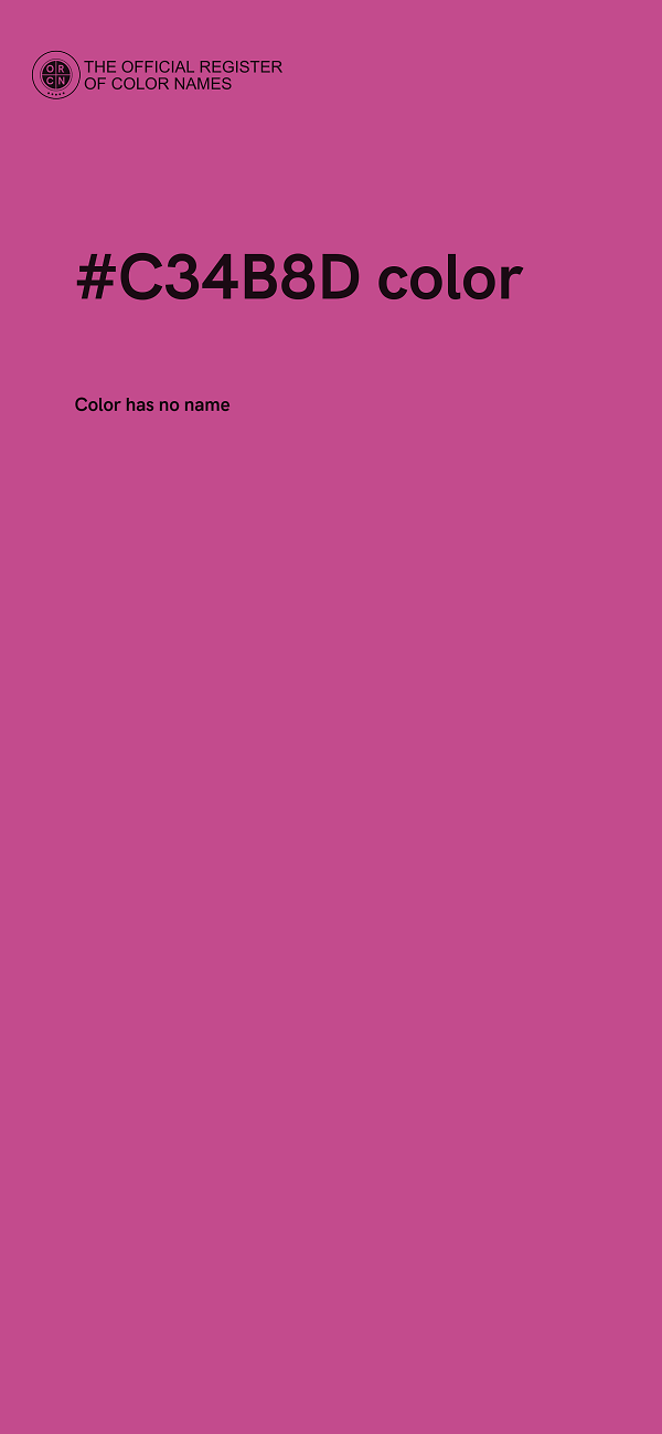 #C34B8D color image