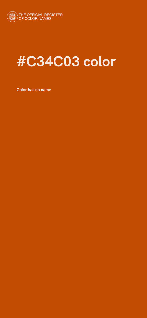 #C34C03 color image