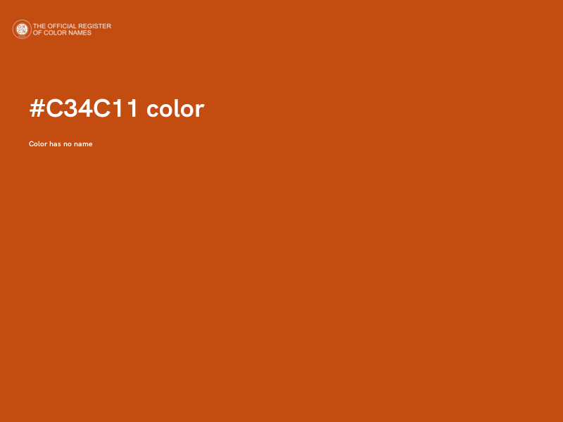 #C34C11 color image