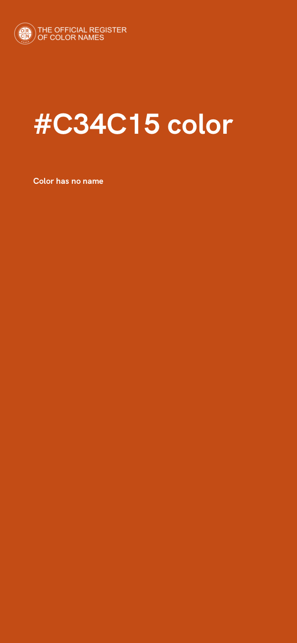 #C34C15 color image