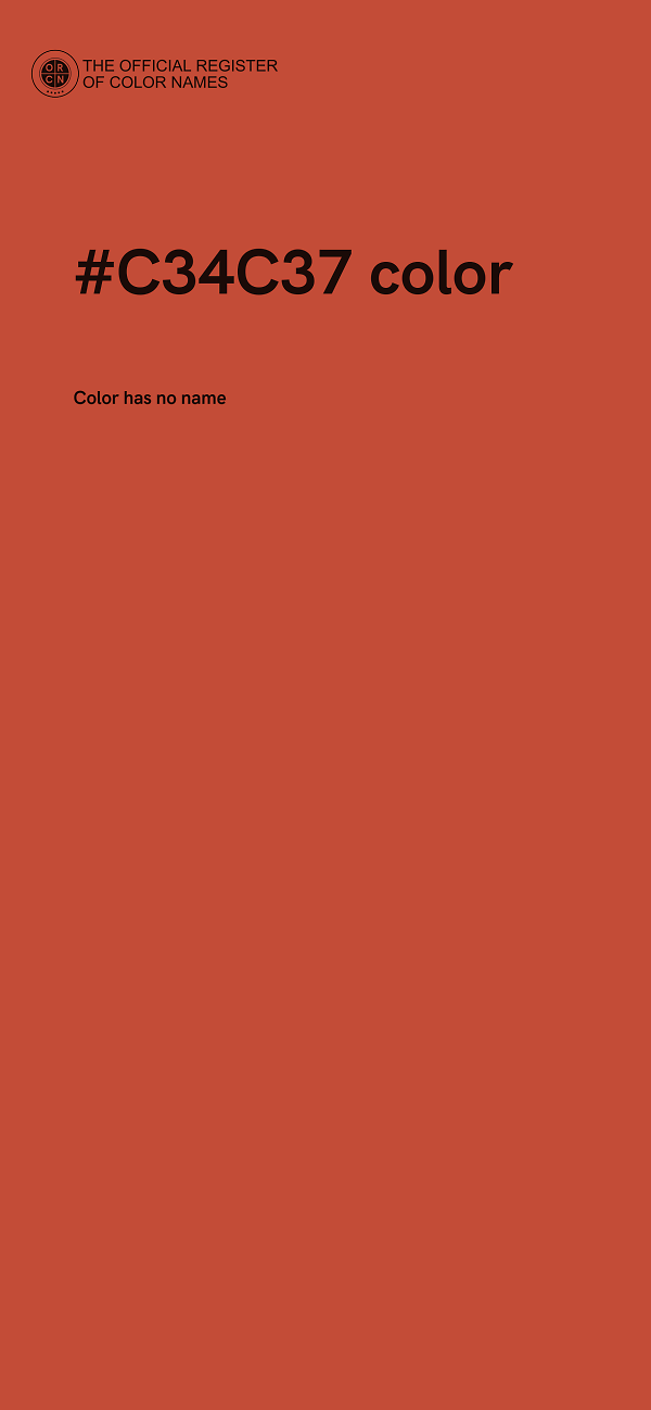 #C34C37 color image