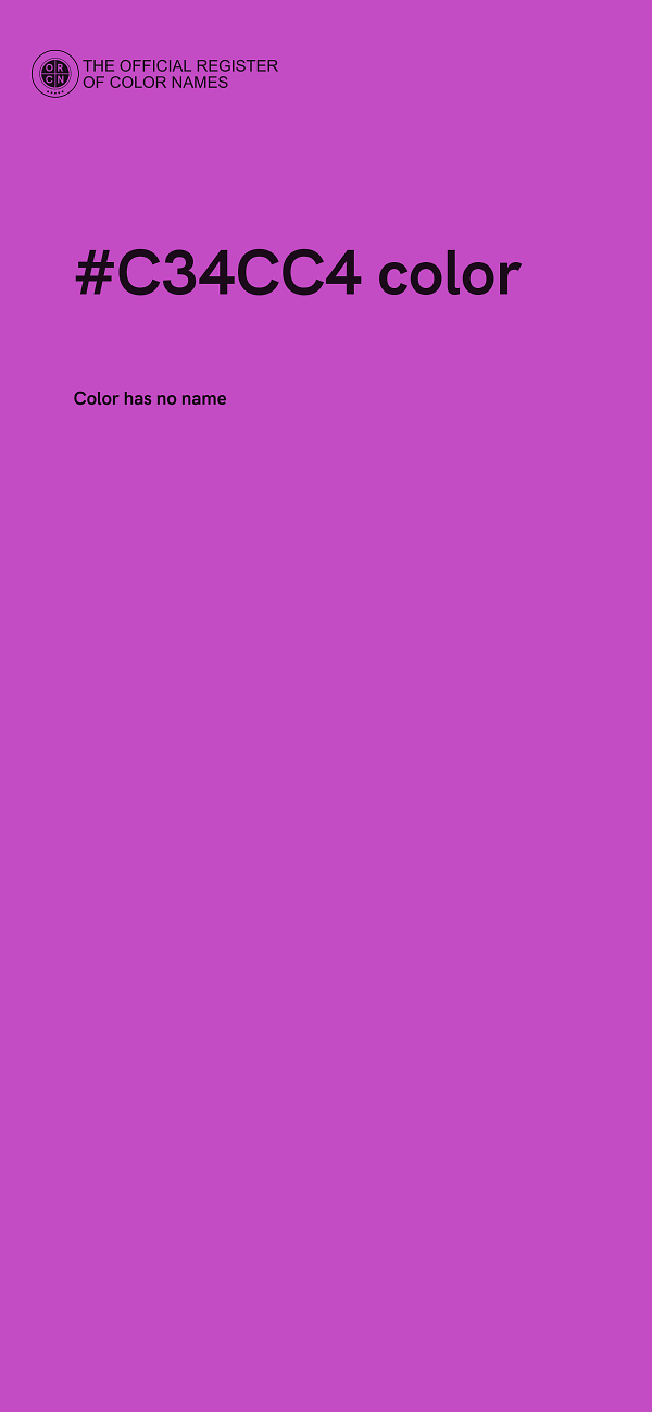 #C34CC4 color image