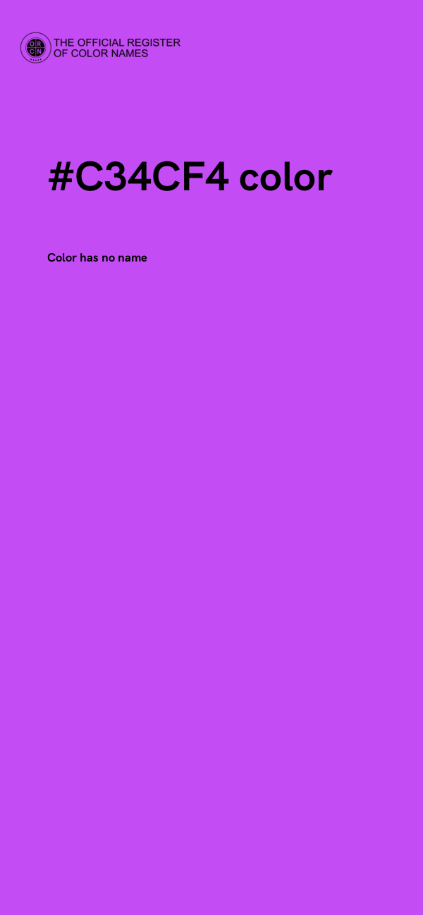 #C34CF4 color image