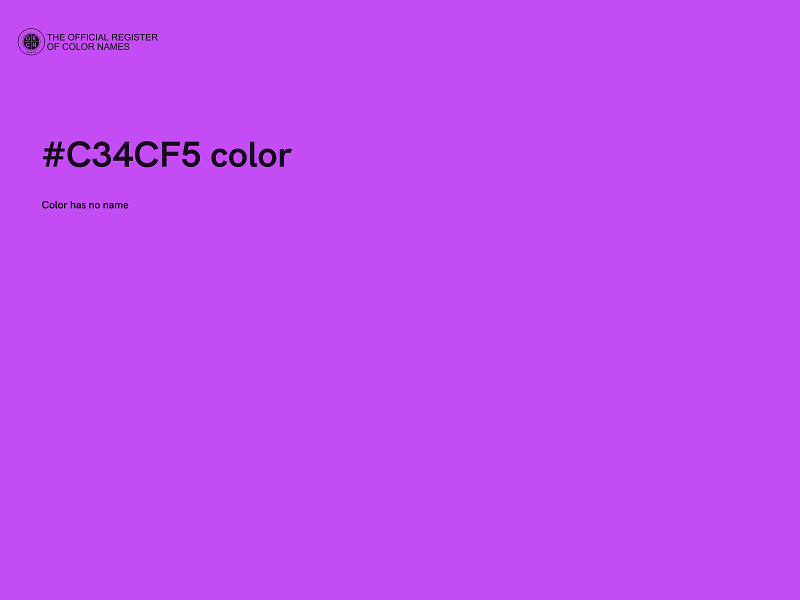 #C34CF5 color image