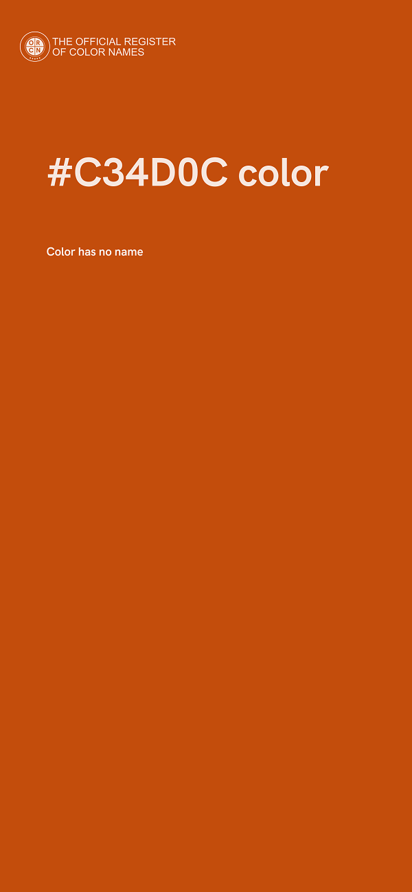 #C34D0C color image