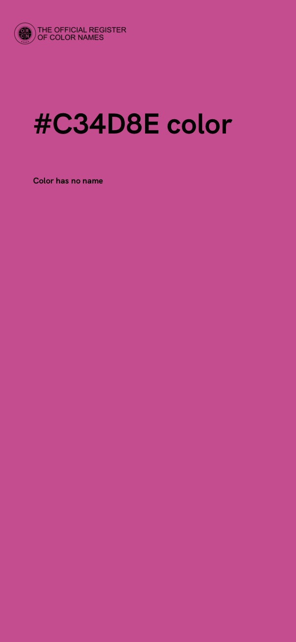 #C34D8E color image