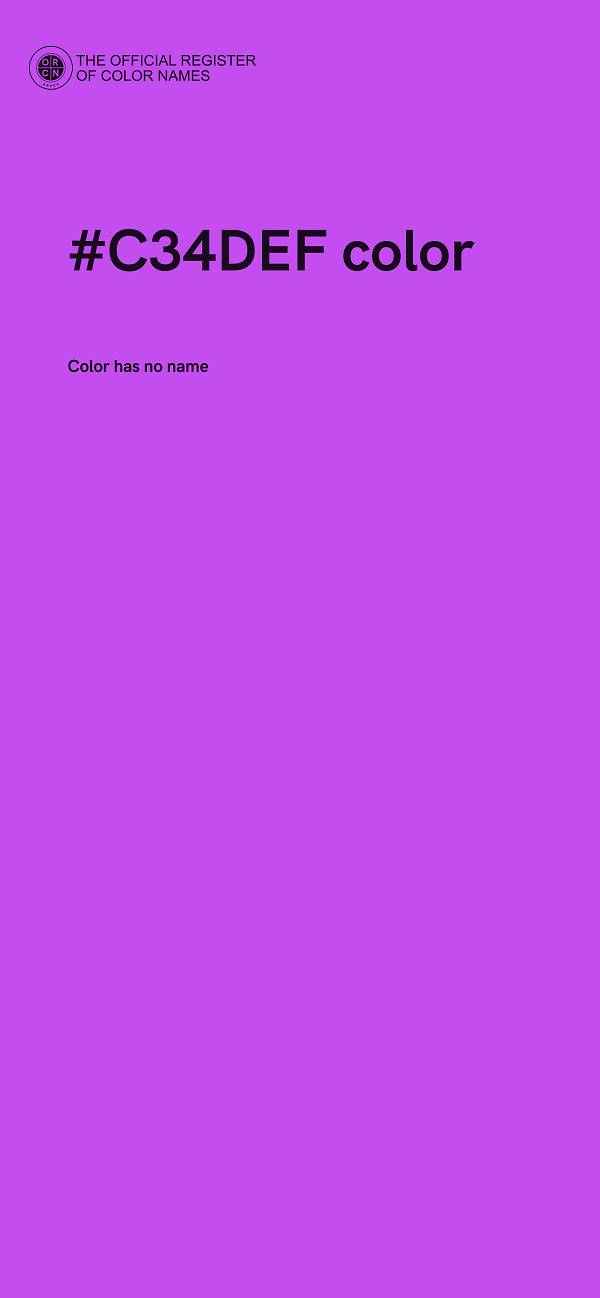 #C34DEF color image