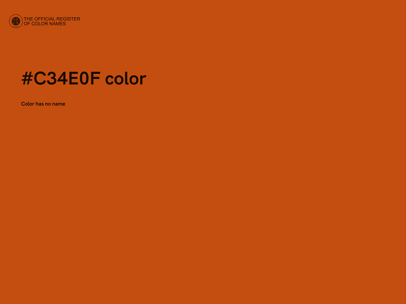 #C34E0F color image