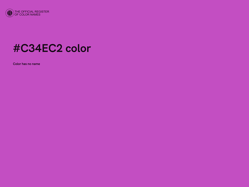 #C34EC2 color image