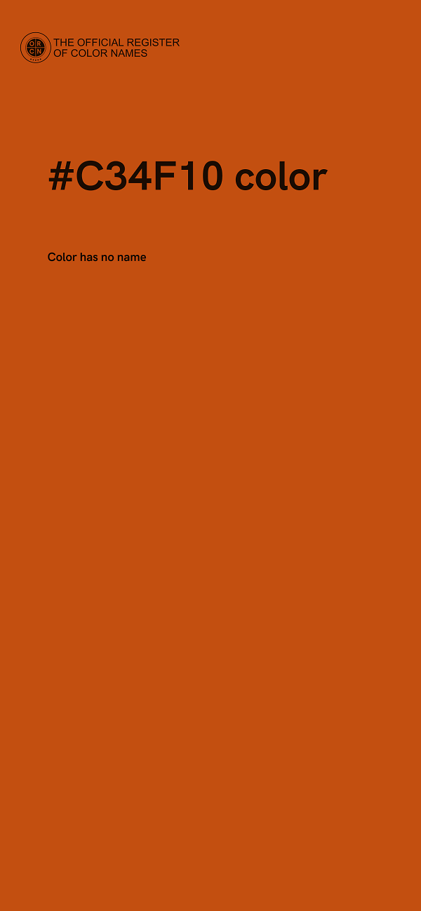 #C34F10 color image