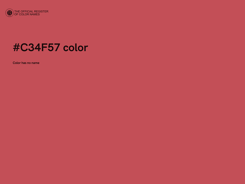 #C34F57 color image