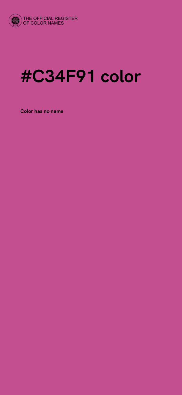 #C34F91 color image