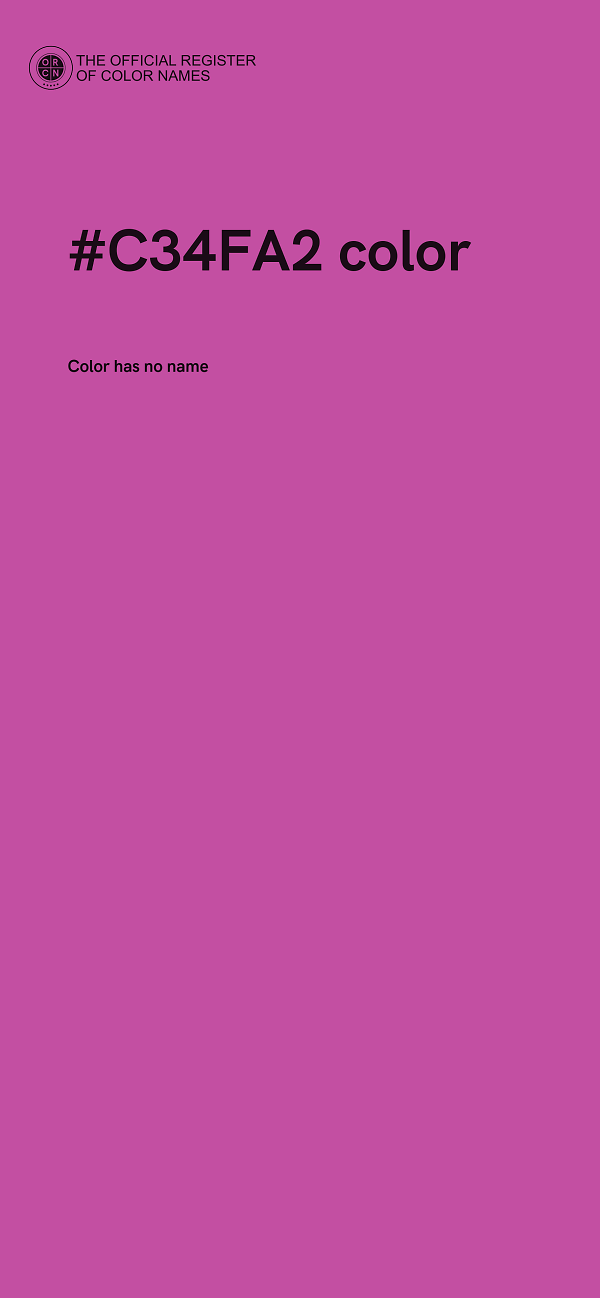 #C34FA2 color image