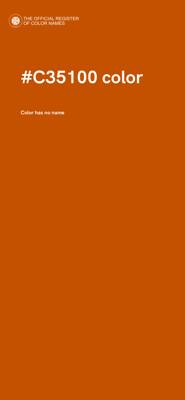 #C35100 color image
