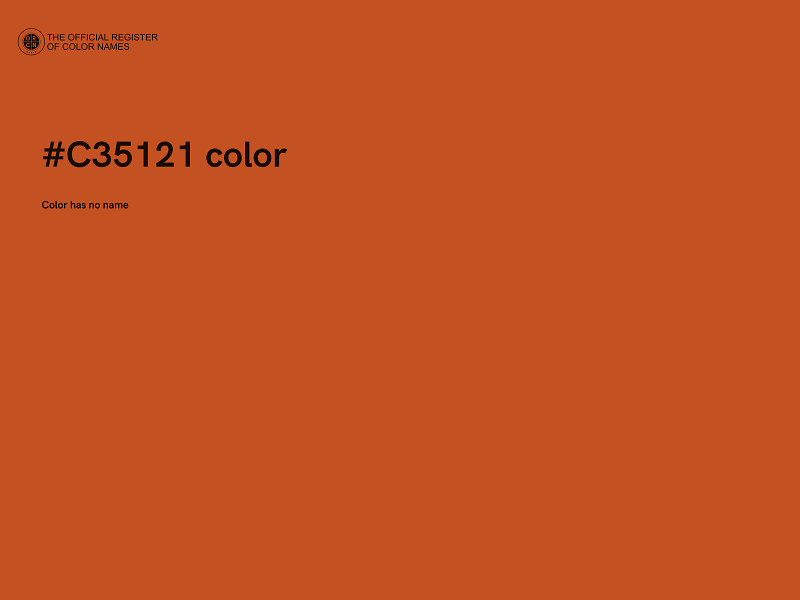 #C35121 color image