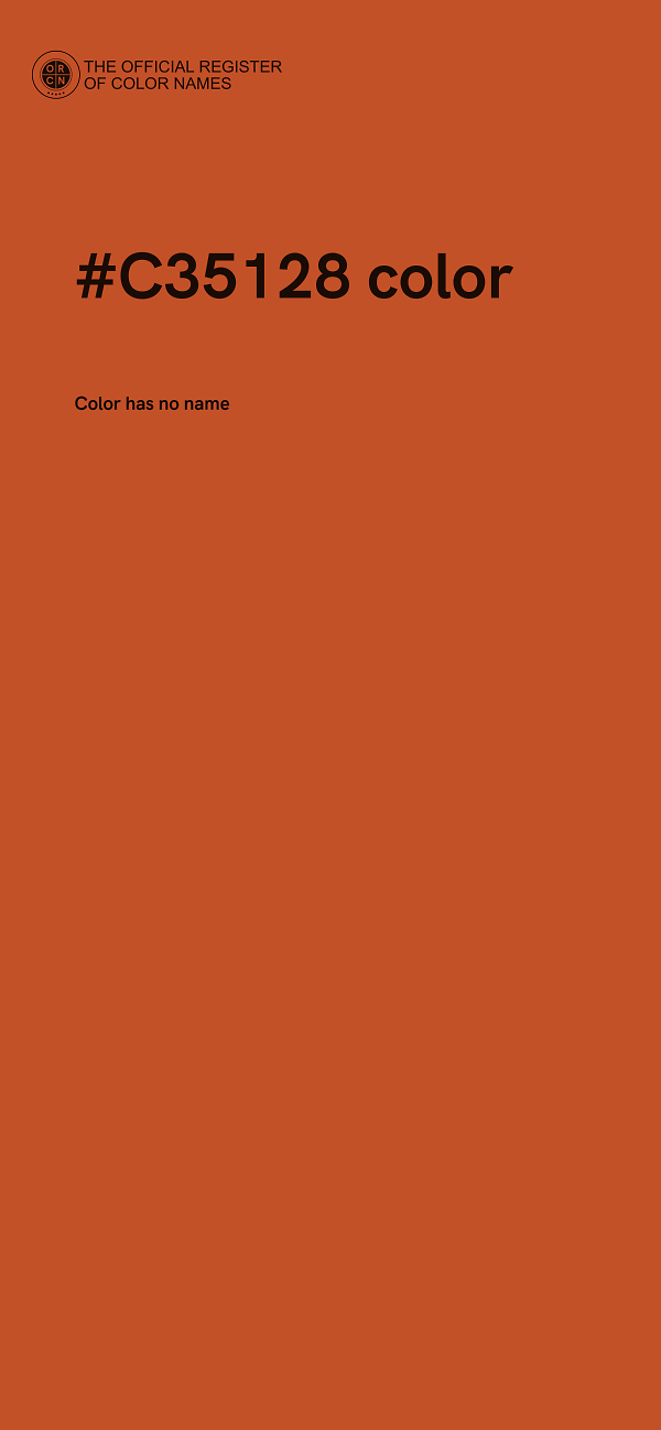#C35128 color image