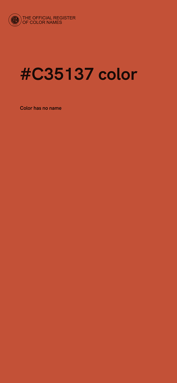 #C35137 color image