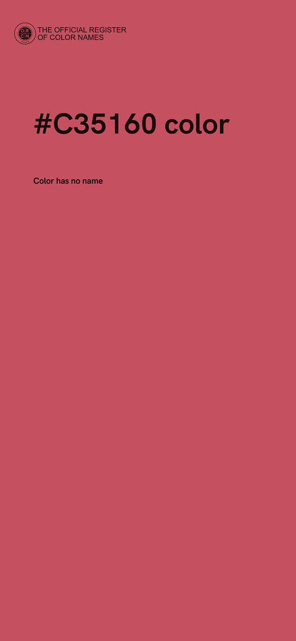 #C35160 color image