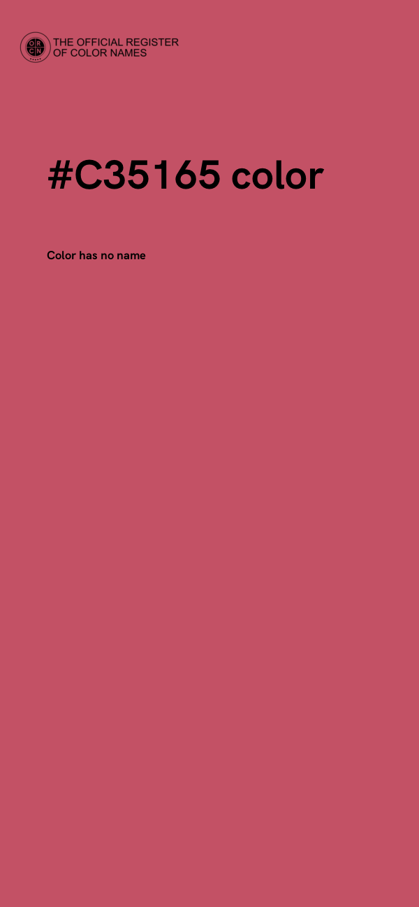 #C35165 color image