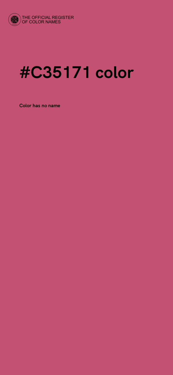 #C35171 color image