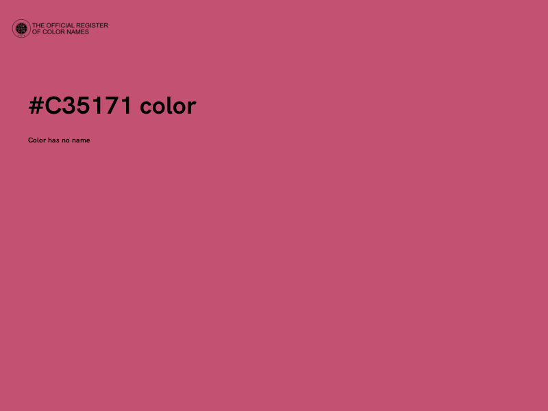 #C35171 color image