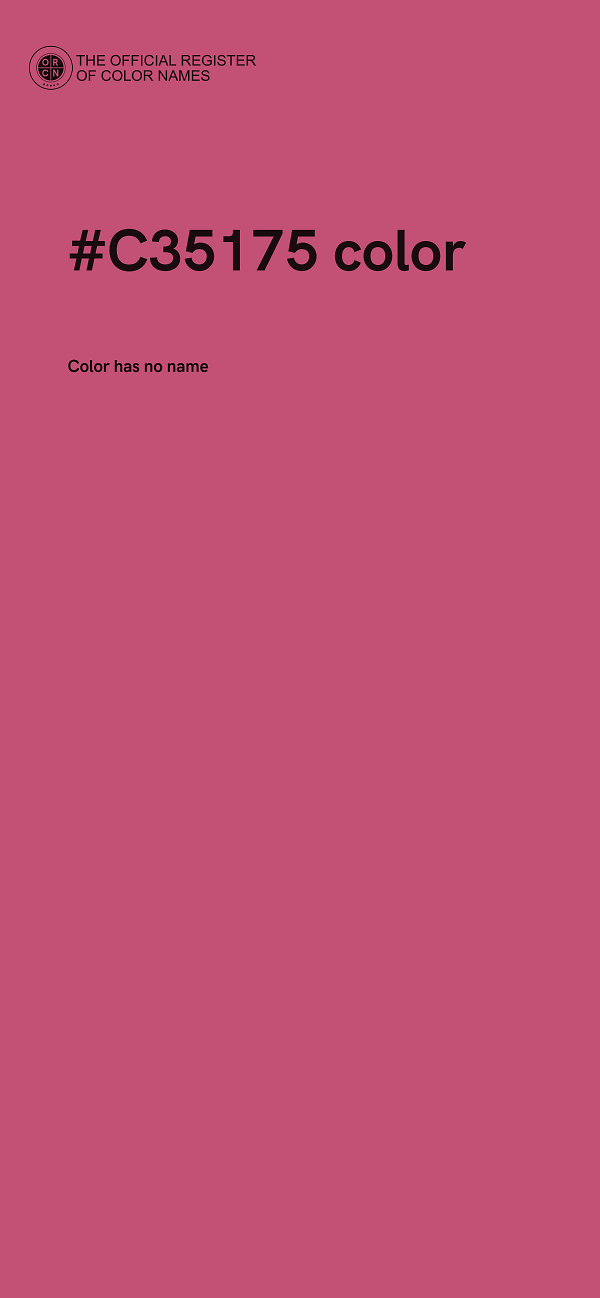 #C35175 color image