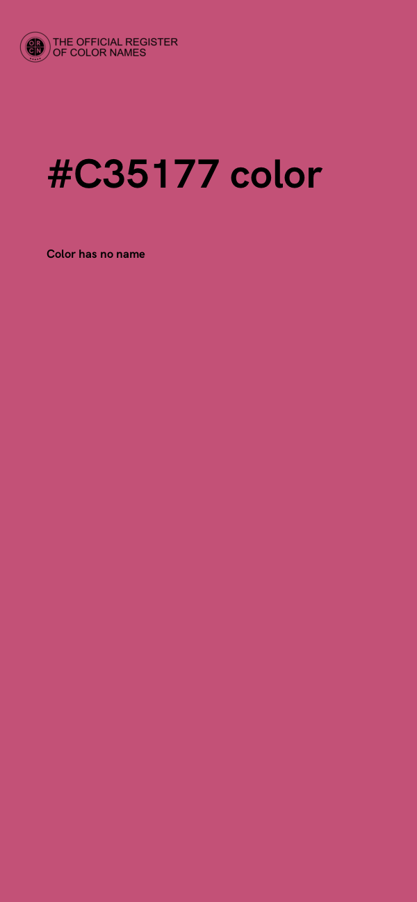 #C35177 color image